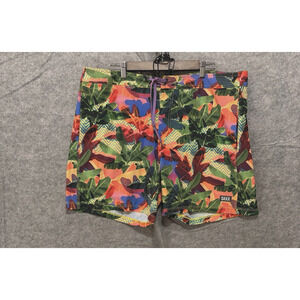 Saxx Ballpark Pouch Betawave 2N1 Boardie Mens‎ Sz 40 Swim Board Shorts Foliage